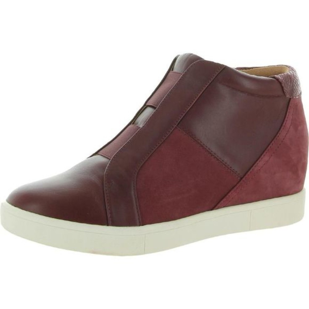 Vionic Women's Burgundy Slip-On Wedge Sneakers